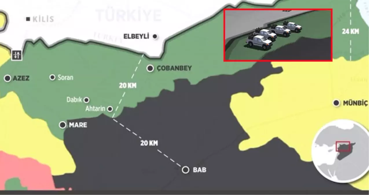 Türkiye PYD\'nin Koridorunu Deldi! İşte Animasyonu!