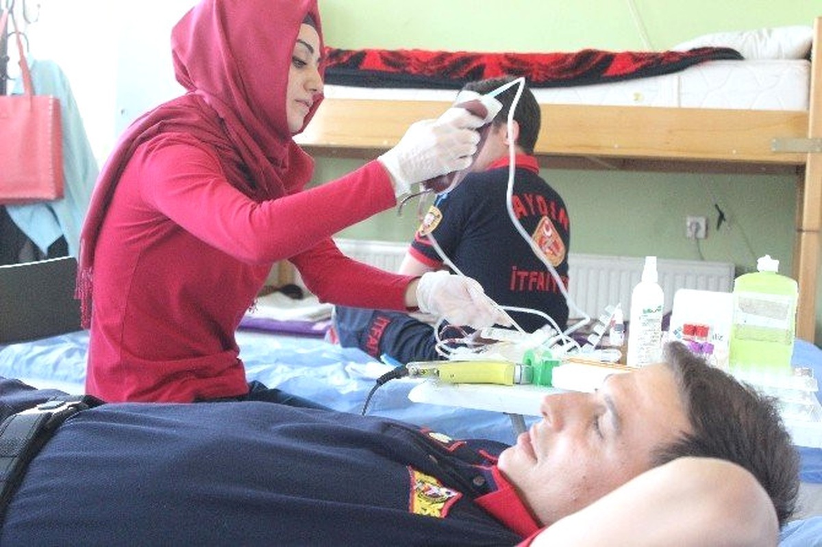 Aydın\'da İtfaiyeden Türk Kızılayı\'na Kan Bağışı