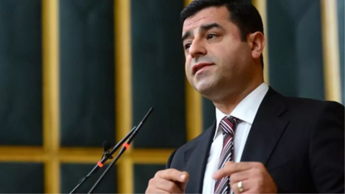 Selahattin Demirtaş: Bu Tarafına Pkk, Bu Tarafına da Pyd\'yi Alsaydınız Musul\'da Bu Duruma...