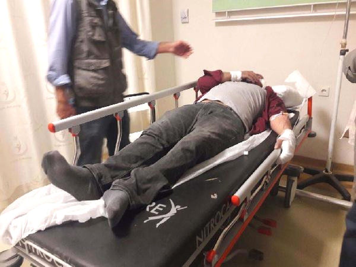 Üzerine Yüksek Gerilim Hattı Teli Düşen Engelli Yaralandı