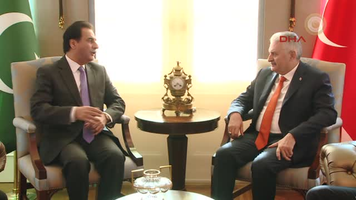 Başbakan Yıldırım Dün Çankaya Köşkü\'nde Pakistan Milli Meclisi Başkanı Serdar Ayaz Sadık Ile Görüştü