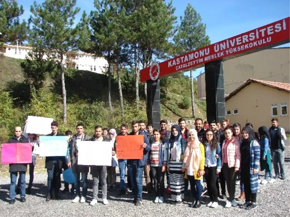 Çatalzeytin Myo Öğrencileri Sessiz Yürüyüş Yaptı