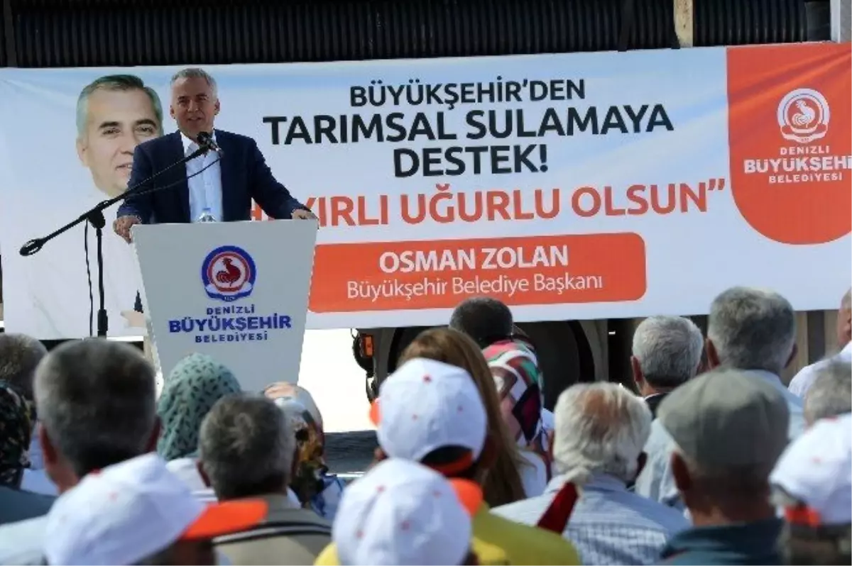 Denizli Büyükşehir Belediyesinden Sulamaya Destek