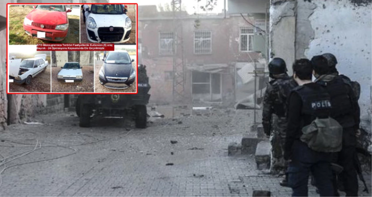 Diyarbakır\'da Bombalı Saldırıda Kullanılacak 5 Araç Ele Geçti