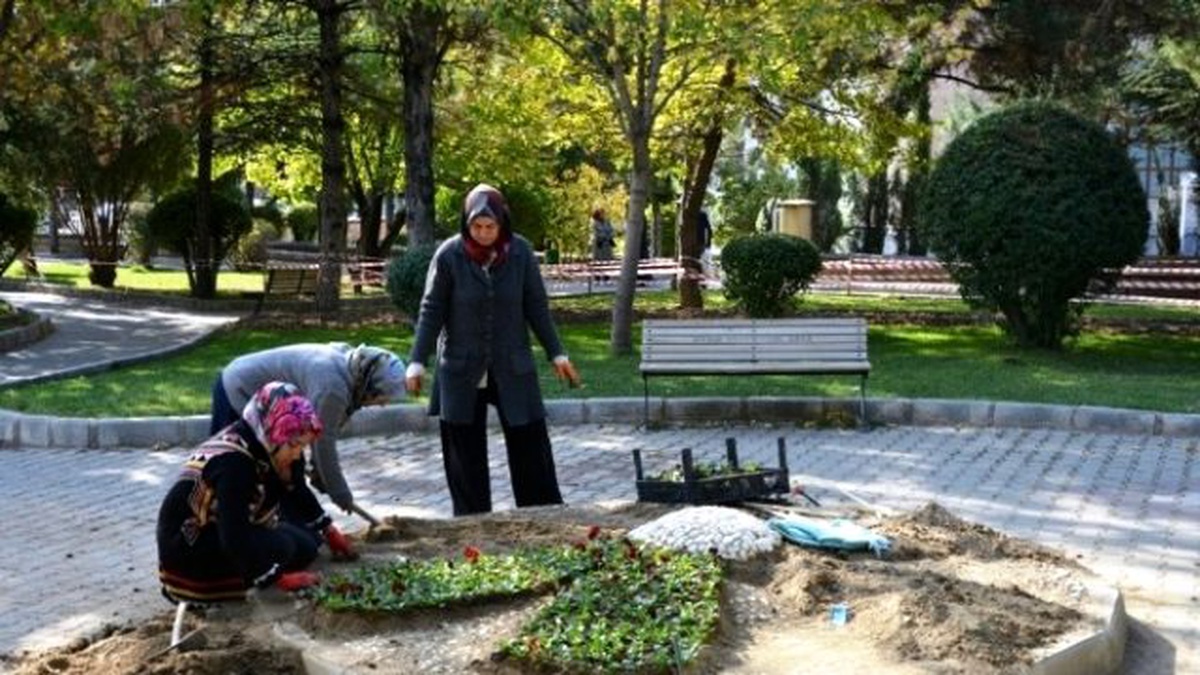 Gediz Sonbaharda Çiçeklerle Güzelleşiyor