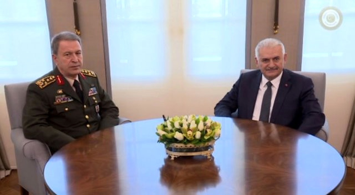 Başbakan Yıldırım, Orgeneral Akar\'ı Kabul Etti