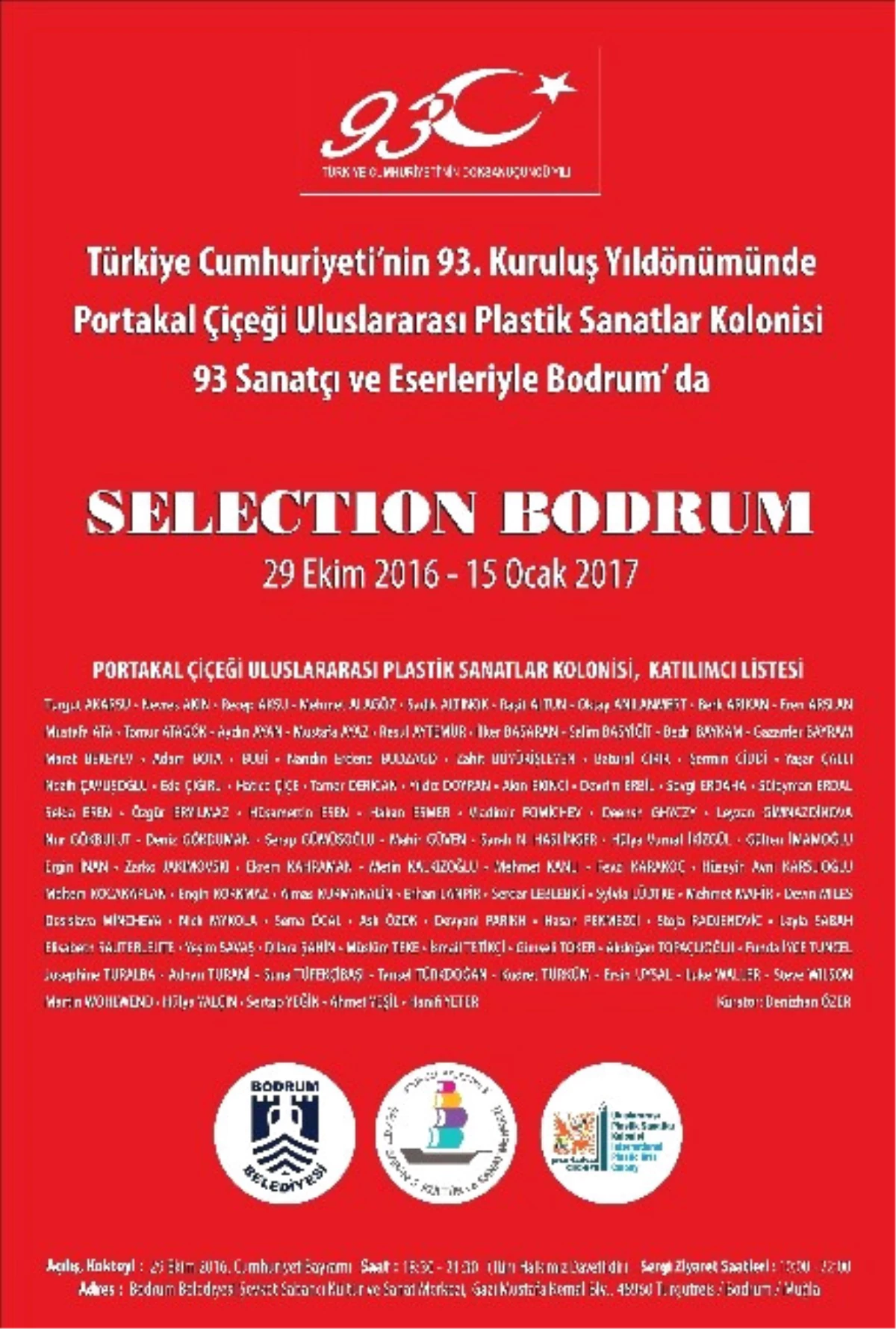 93 Sanatçı Eserleriyle Bodrum\'da