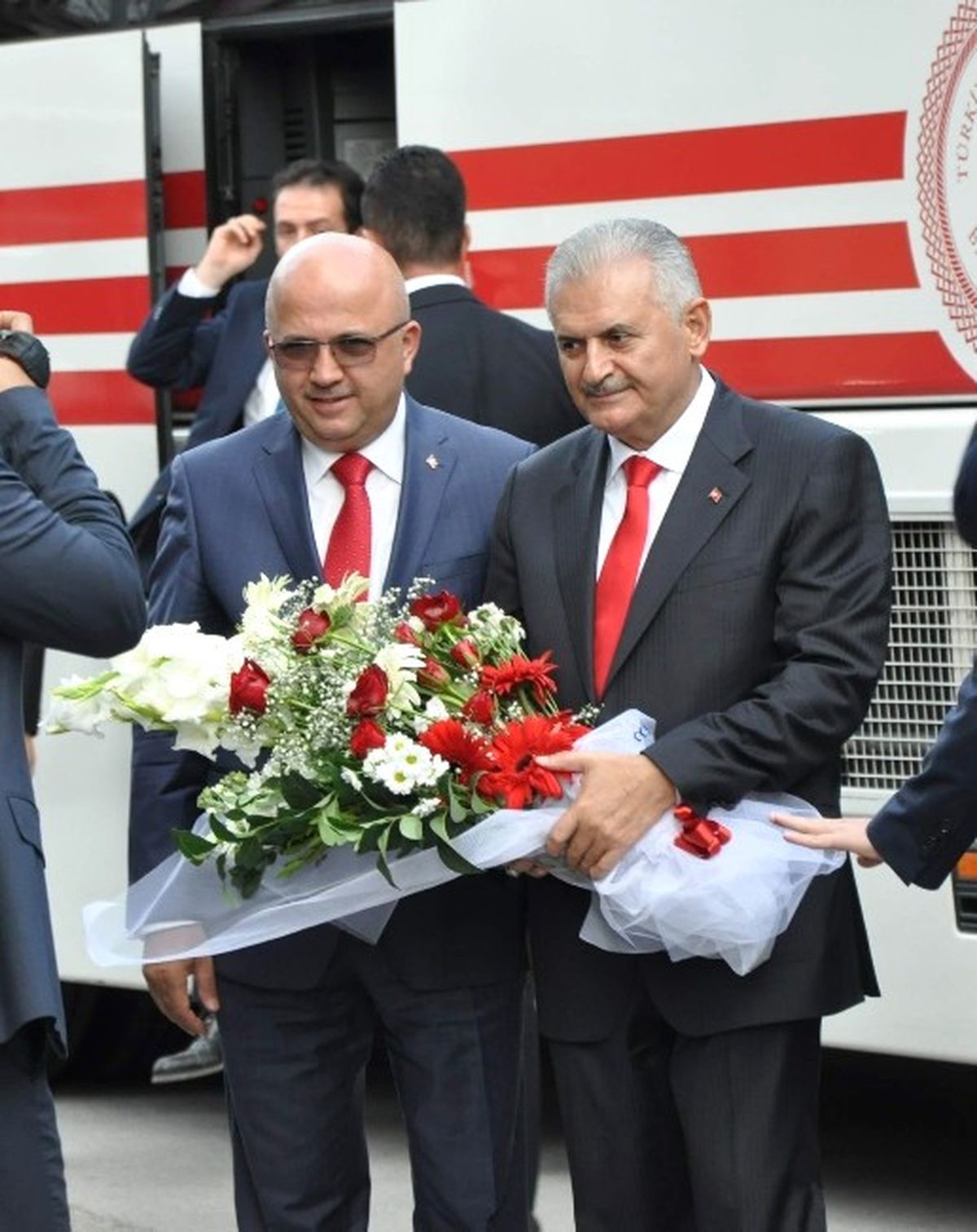 Başbakan Yıldırım, Basın Mensuplarının "21 Ekim Dünya Gazeteciler Gününü" Kutladı, Hatıra Fotoğrafı...