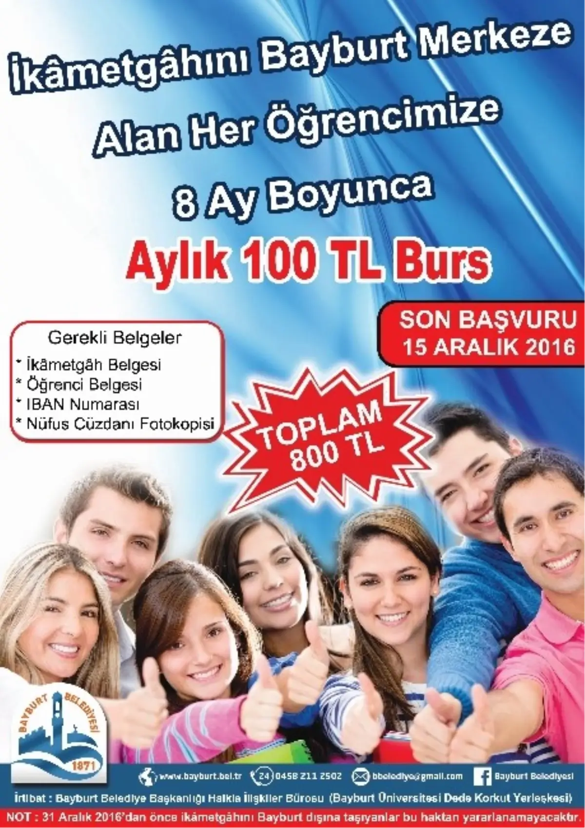 Bayburt Belediyesi\'nden İkametgâh Kampanyası