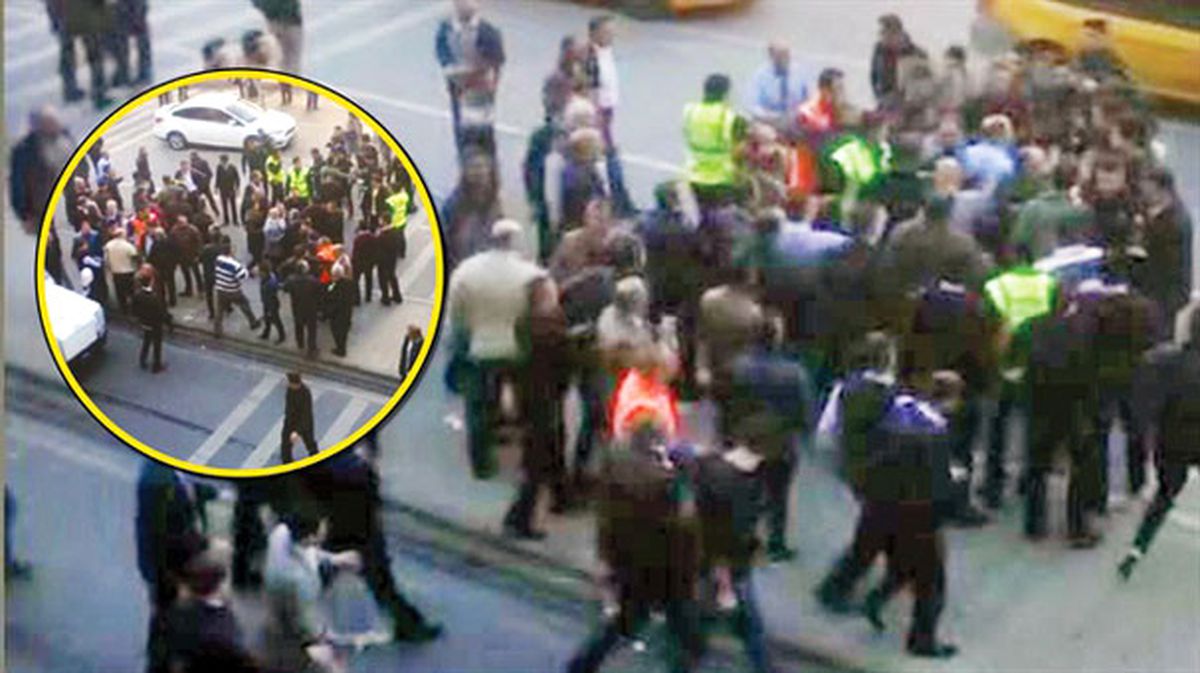 Sabiha Gökçen'de Taksiciler Otobüs Şoförlerine Saldırdı