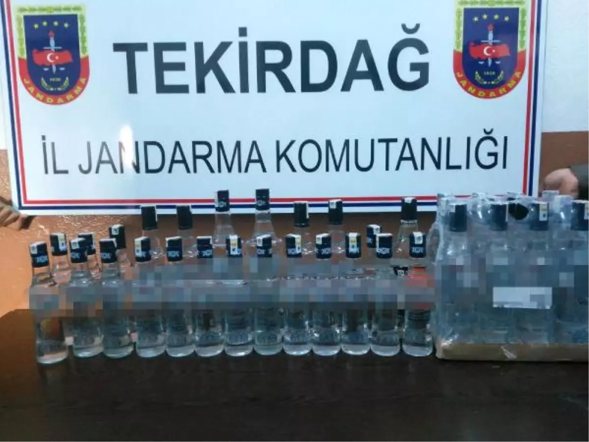 Tekirdağ\'da 40 Şişe Sahte Rakı Ele Geçirildi