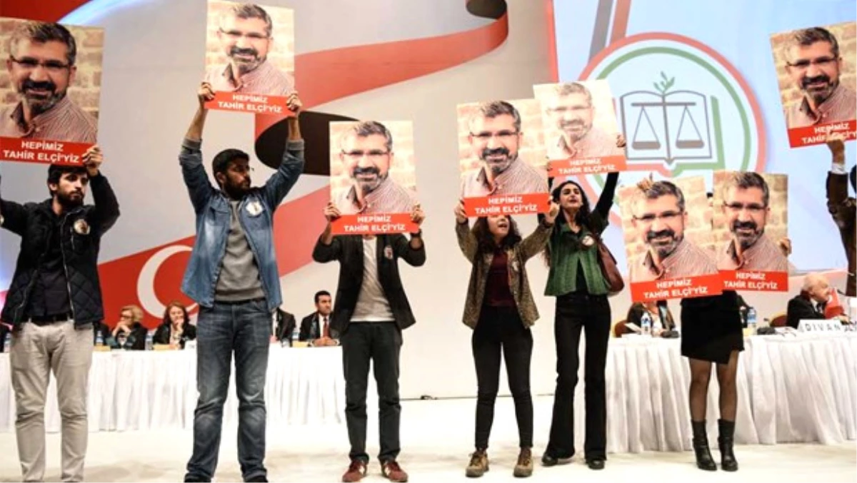 İstanbul Barosu Seçimlerinde Tahir Elçi Protestosu