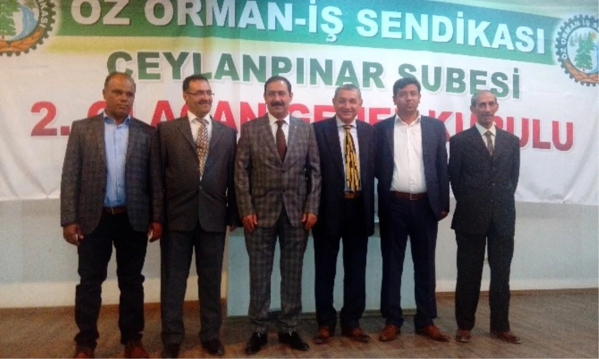 Öz Orman-İş Ceylanpınar Şubesinin Yeni Başkanı Mustafa Akgeyik Oldu