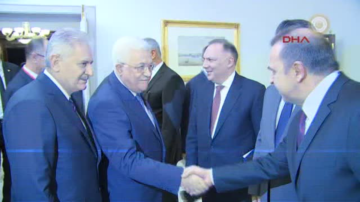 Başbakan Yıldırım, Filistin Devlet Başkanı Abbas\'la Görüştü