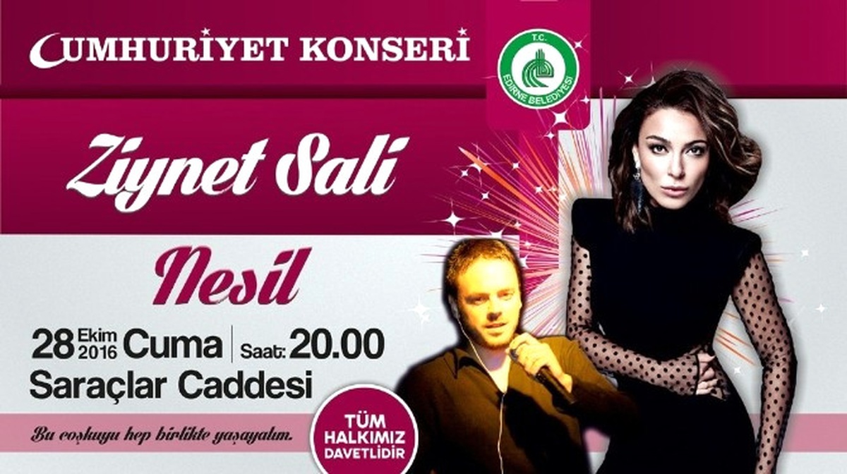 Edirne Belediyesi\'nden Cumhuriyet Konseri