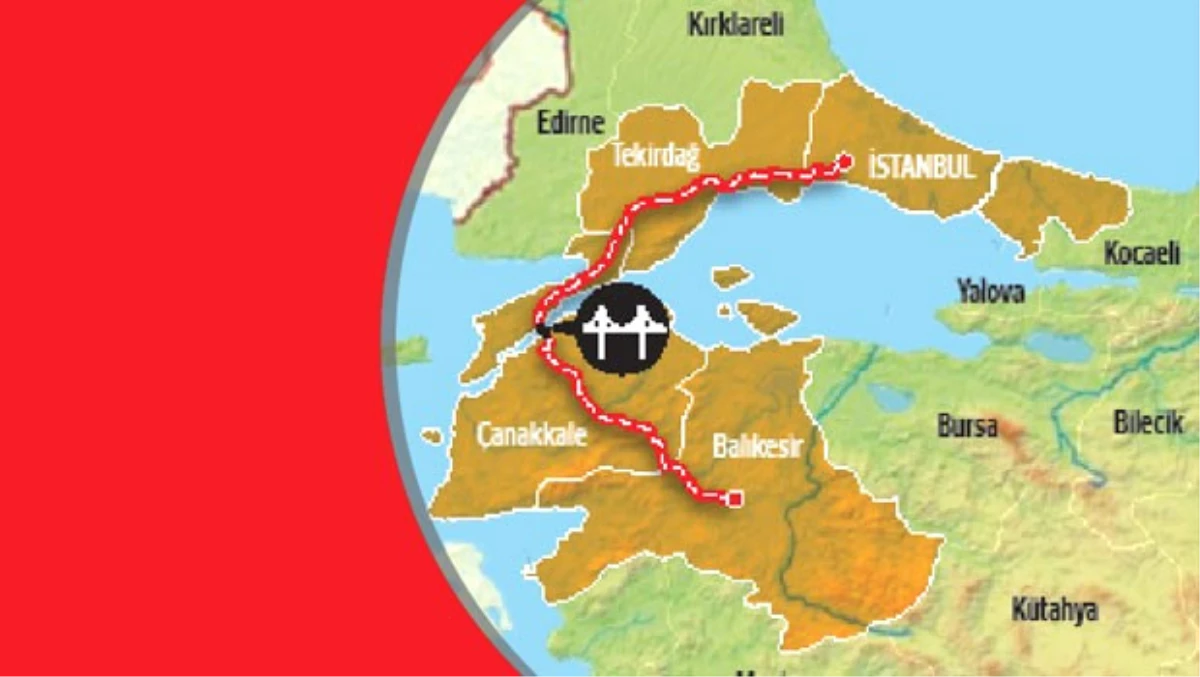 İstanbul\'u Çanakkale Üzerinden Balıkesir\'e Bağlayacak Yol İçin Start Verildi