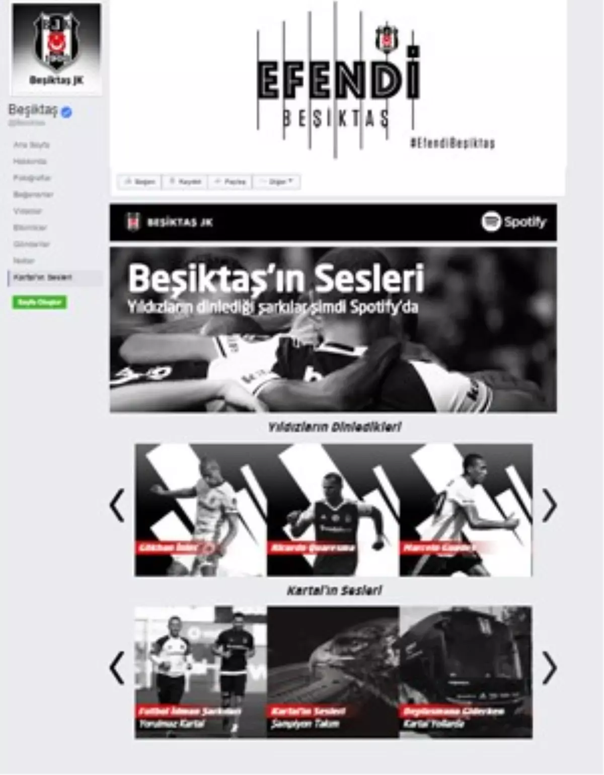 Kartal\'ın Sesleri" Spotify\'da