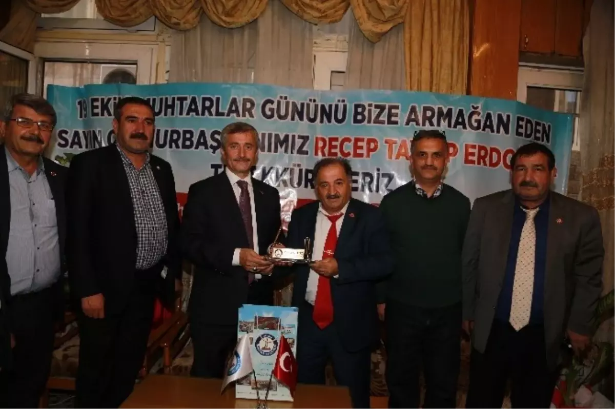 Tahmazoğlu\'ndan Muhtarlara Ziyaret