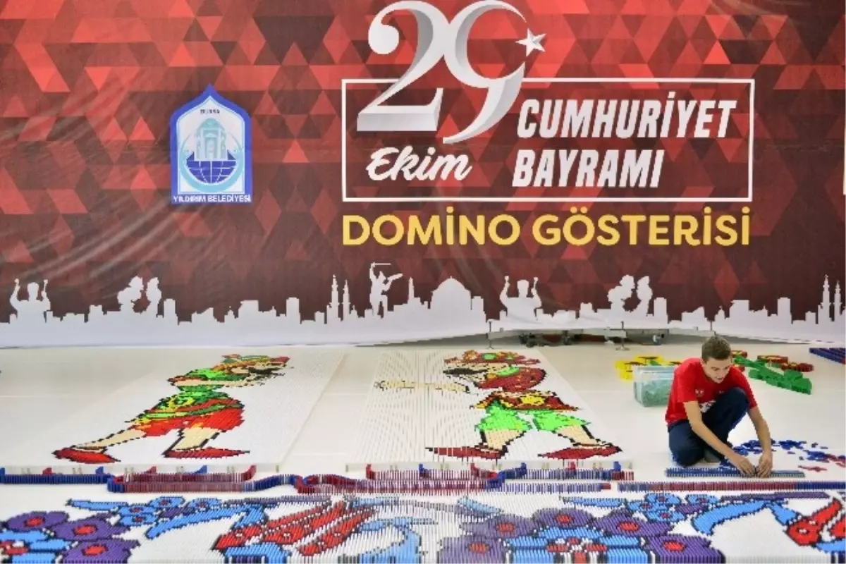 Yıldırım Belediyesi 300 Bin Domino Taşı ile Rekor Kıracak