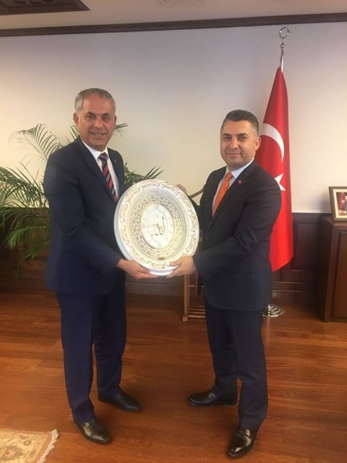 Başkan Yaman, Müsteşar Şahin\'i Ziyaret Etti
