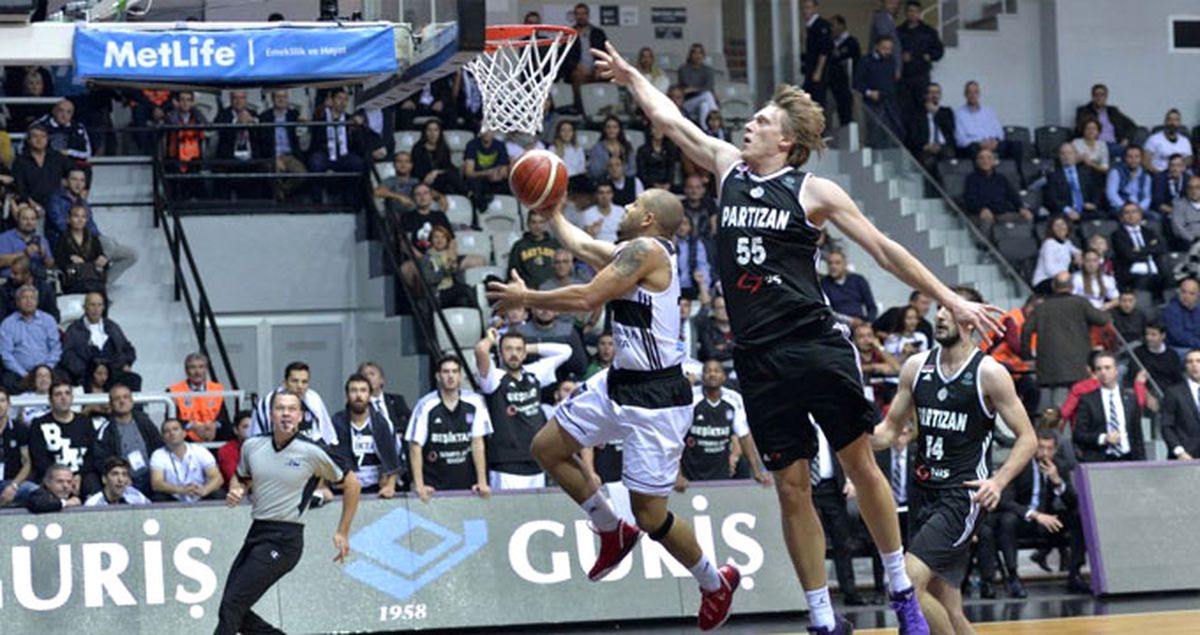 Beşiktaş, Partizan'ı 77-62 Mağlup Etti