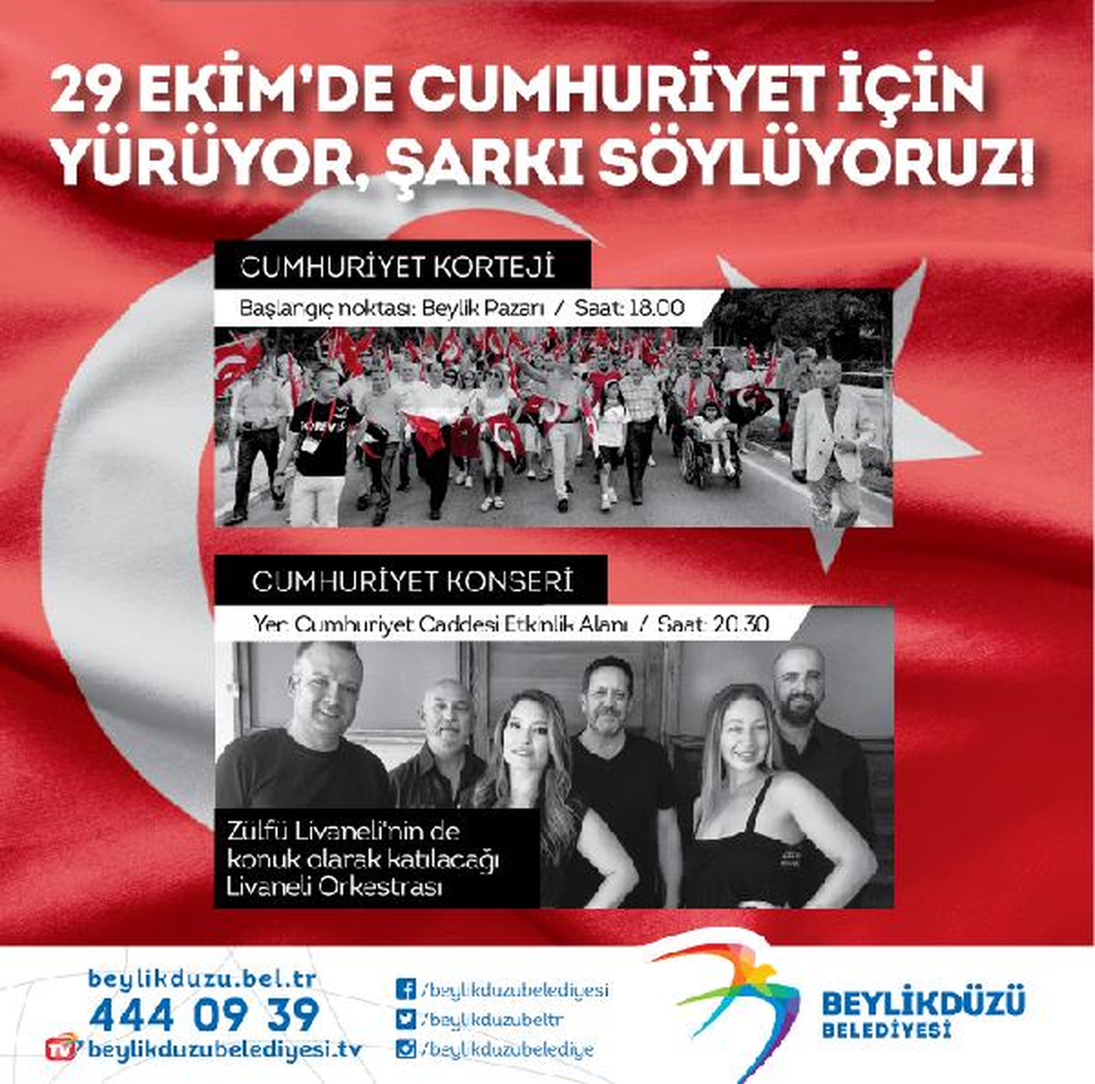 Cumhuriyet Bayramı\'nda Zülfü Livaneli Beylikdüzü\'nde