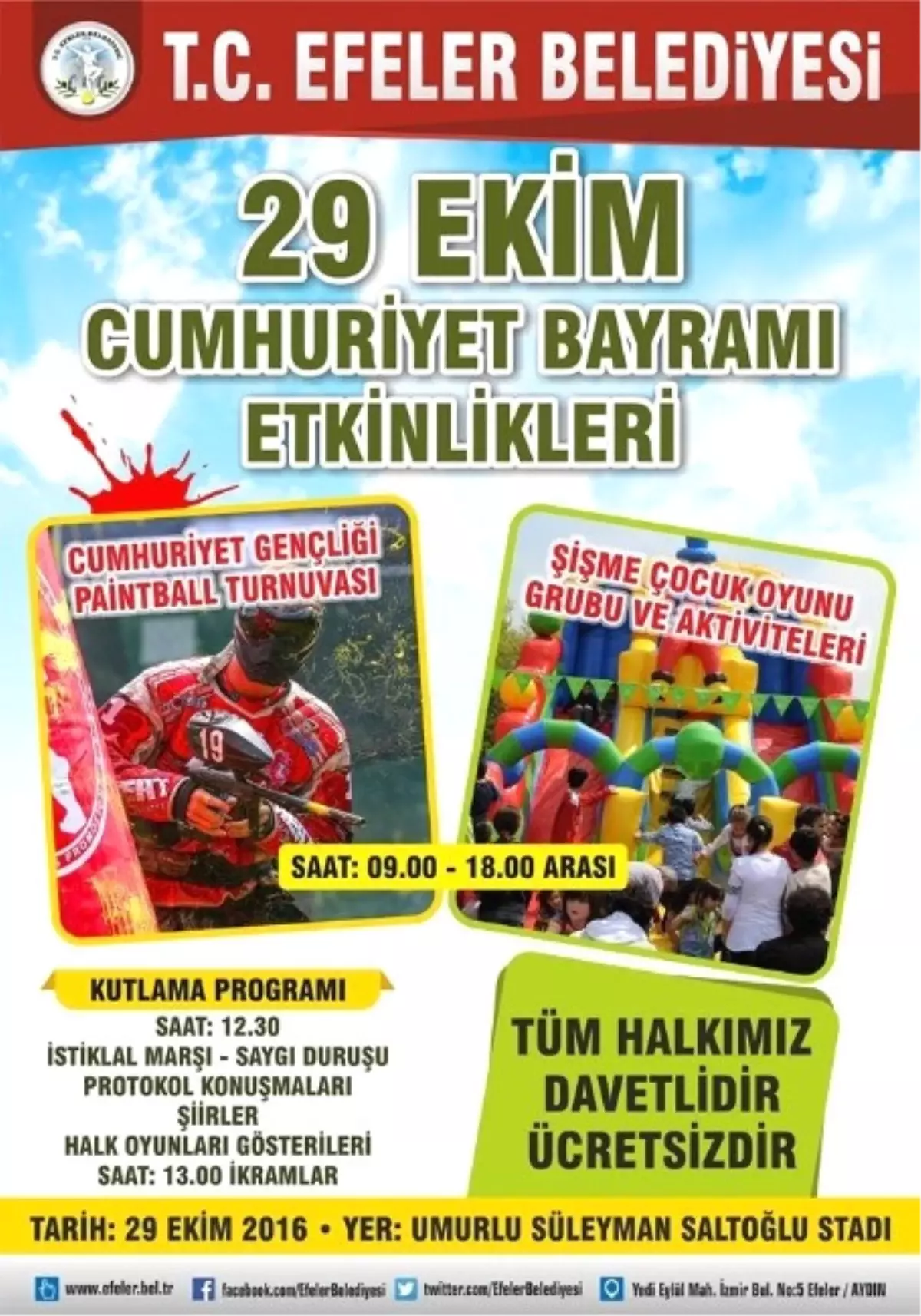 Efeler\'de Cumhuriyet Bayramı Coşkusu Yaşanacak