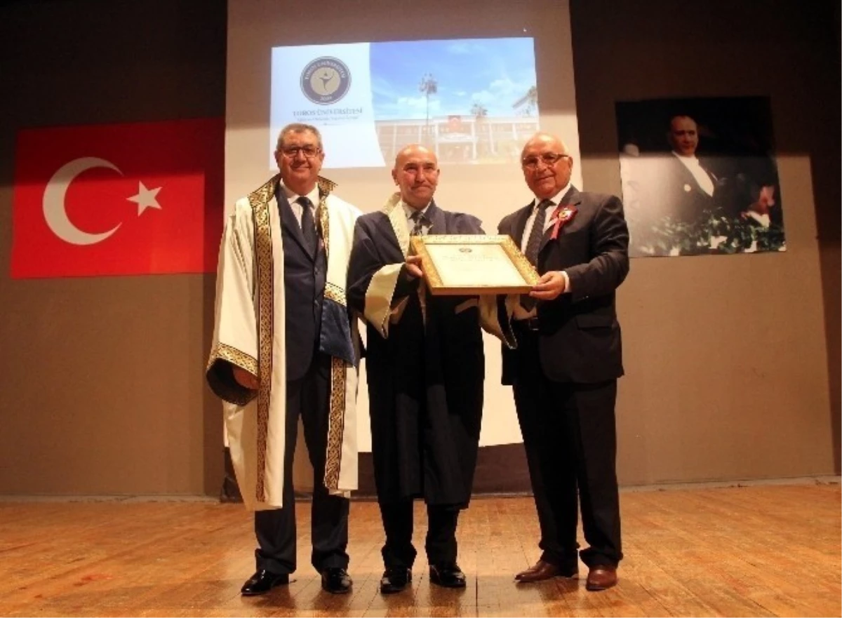Seferhisar Belediye Başkanı Soyer\'e Fahri Doktora Unvanı