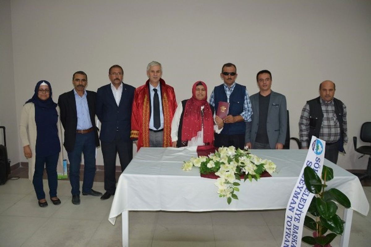 Söke\'de Görme Engelli Çiftin Aşkı Engelleri Aştı