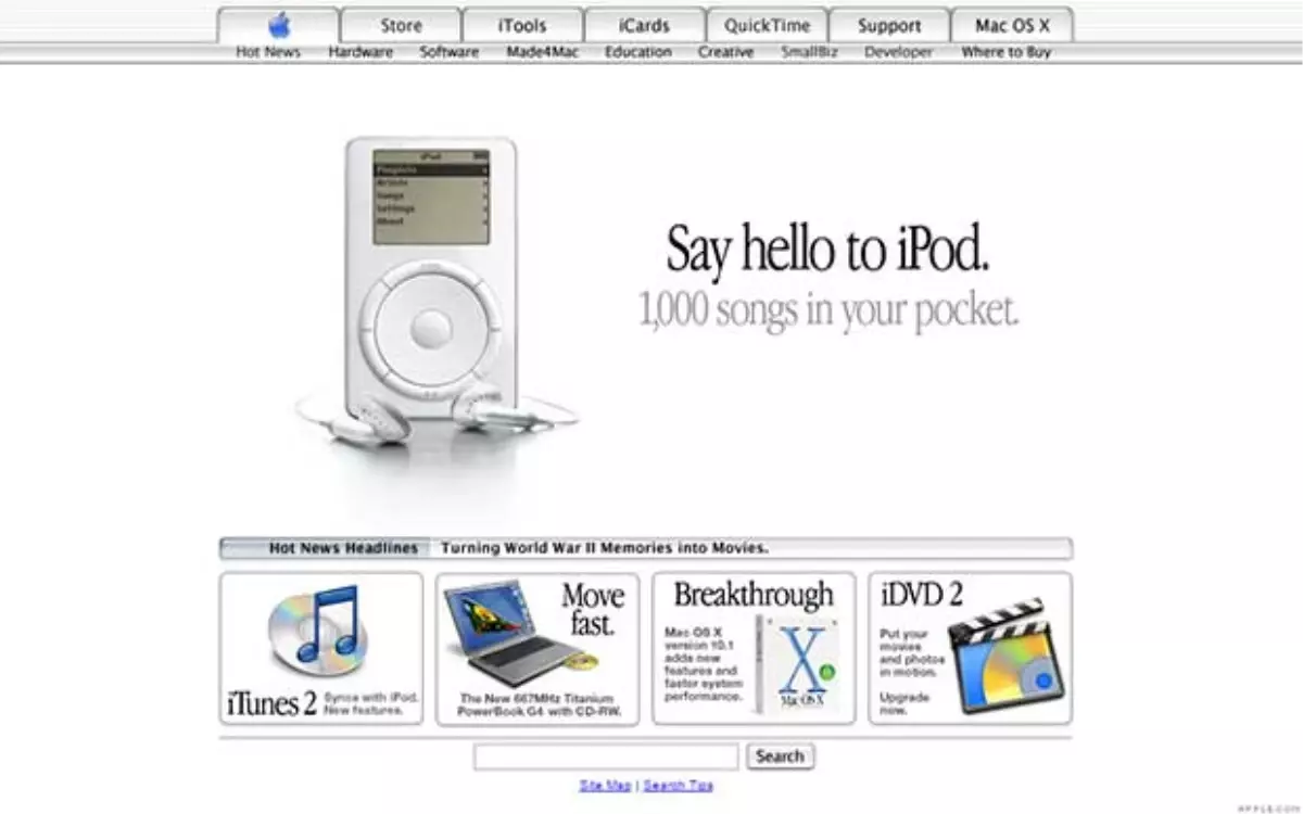 Apple\'ın 20 Yıllık Web Sitesi Tarihinini 3 Dakikada İzleyin!