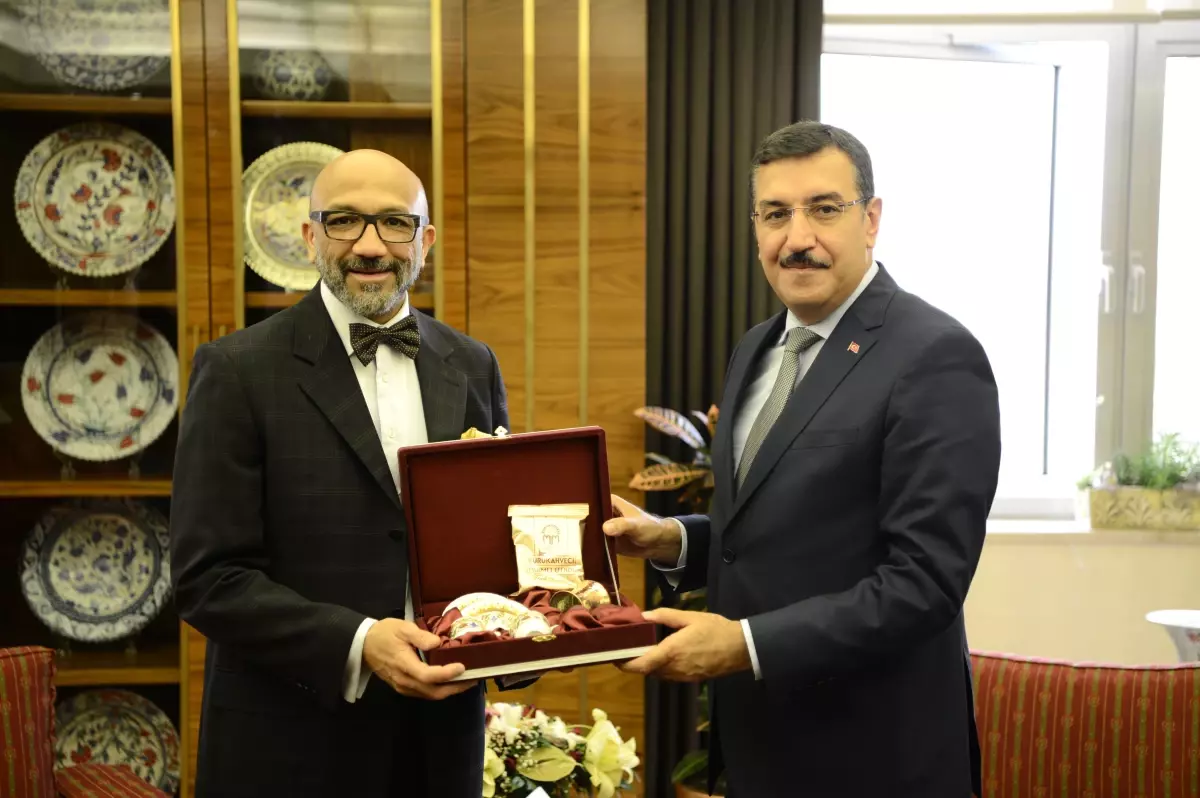 Bakan Tüfenkci, Venezuela Büyükelçisi Bracho Reyes\'i ağırladı