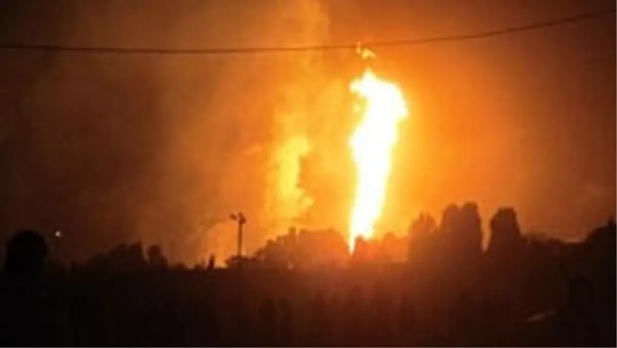 Doğubayazıt\'ta Doğalgaz Boru Hattında Patlama (1)