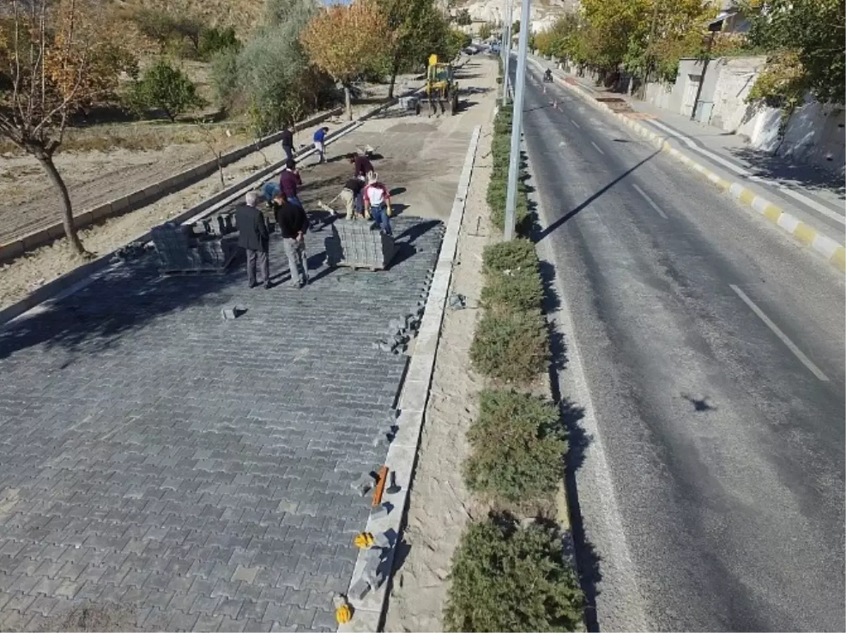 Göreme\'de Ana Yolda Çalışmalar Sürüyor