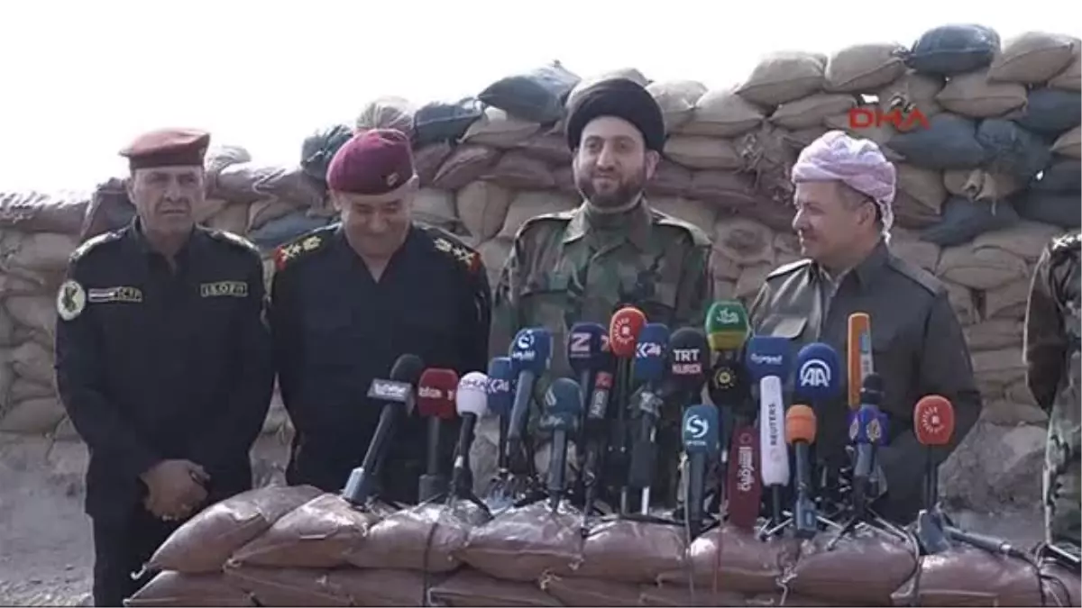 Irak Musul Ikby Başkanı Barzani Iiyk Başkanı Seyyid Ammar El-Hekim Ile Ortak Basın Toplantısı...