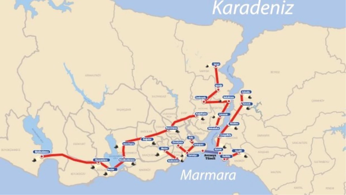 İstanbul\'un Altına 145 Kilometre Tünel Geliyor