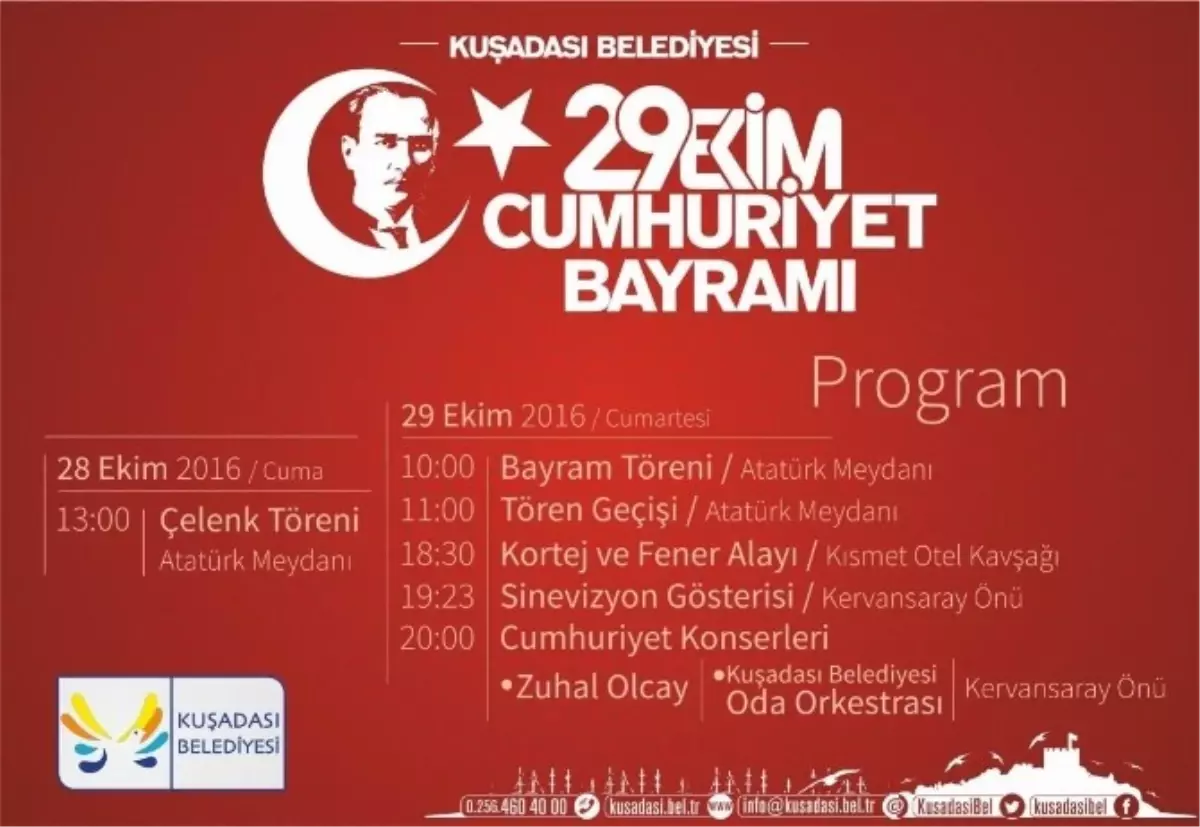 Kuşadası\'nda Cumhuriyet Bayramı Coşkuyla Kutlanacak