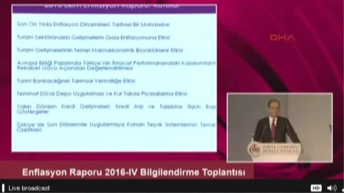 Merkez Bankası Enflasyon 2016\'da Yüzde 7.5, 2017\'de Yüzde 6.5 Olur 1