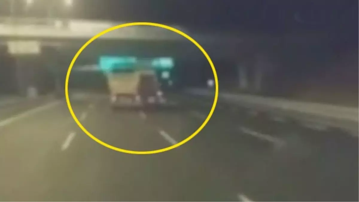 Otoyolda Zikzaklar Çizen O Kamyon Şoförü Yakalandı