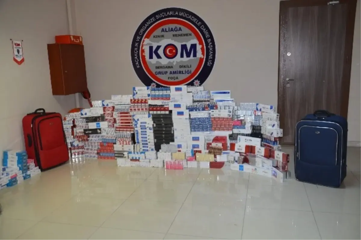 Aliağa\'da Kaçak Sigara Operasyonunda 4 Kişi Yakalandı