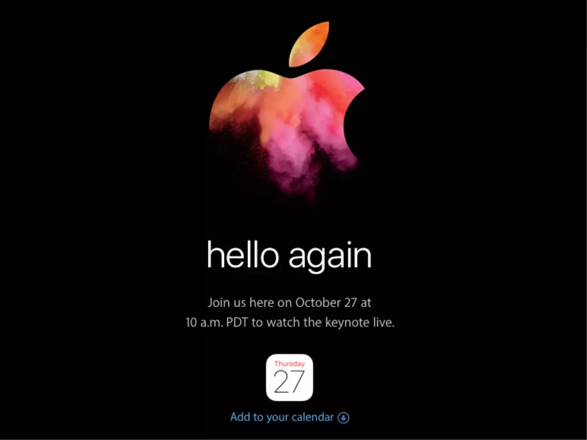 Apple 27 Ekim Etkinliği Canlı Yayın, Kaçırmayın
