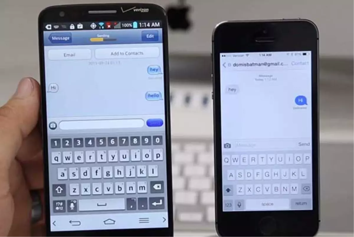 Apple, Android İmessage Üzerinde Çalışıyor.