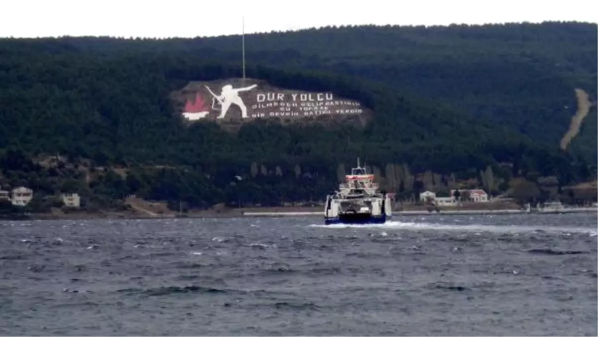 Çanakkale\'de Fırtına Yüzünden Adalara Bazı Seferler İptal Edildi