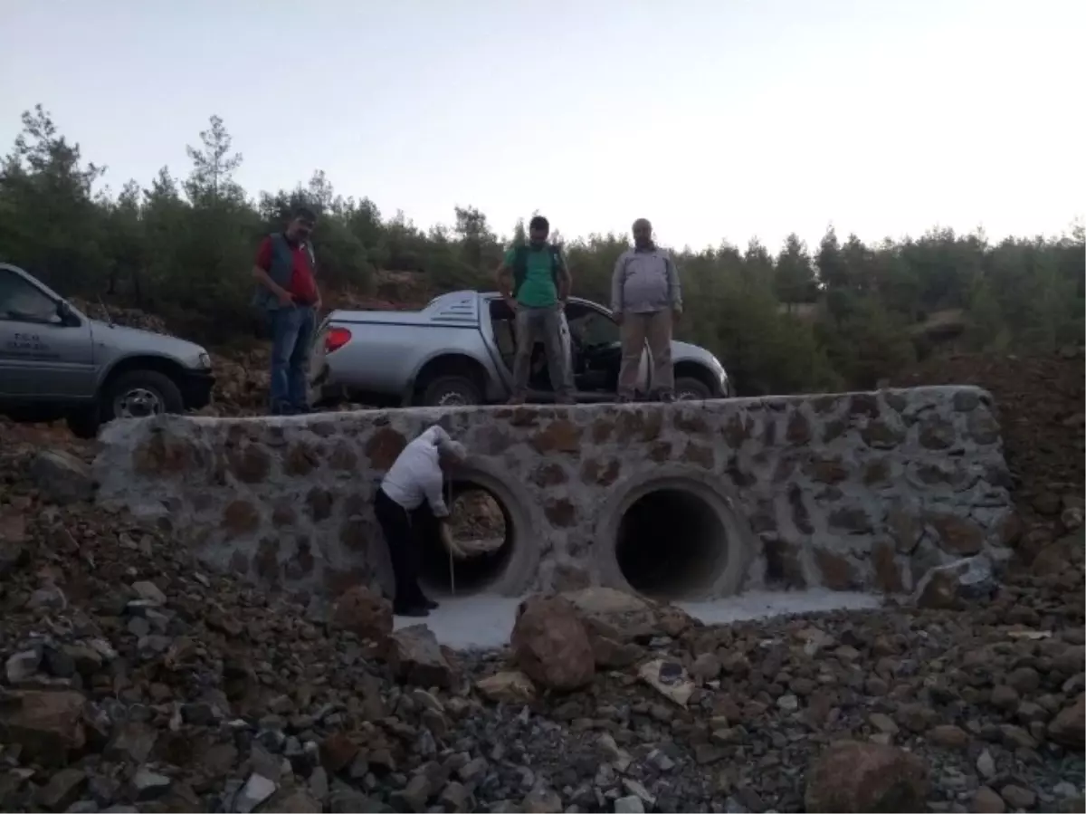 Karadağ, Orman Yolu ve Yol Üzerine İnşa Edilen Sanat Yapılar İnceledi