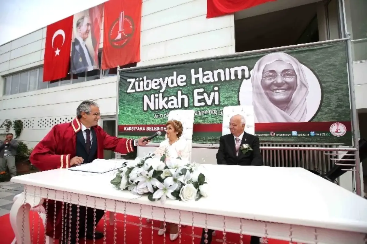 Karşıyaka Nikah Sarayına Zübeyde Hanım\'ın Adı Verildi