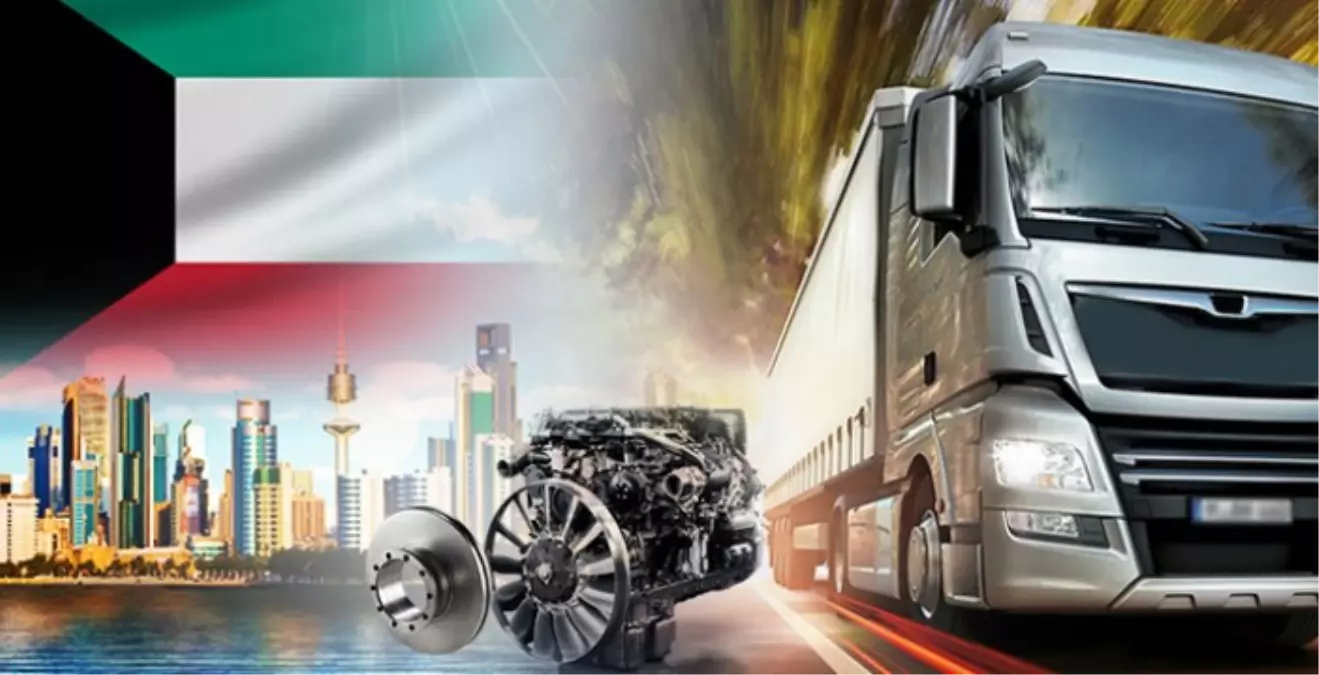 Kuveyt\'teki Kamyonlara Türk Malı Yedek Parça