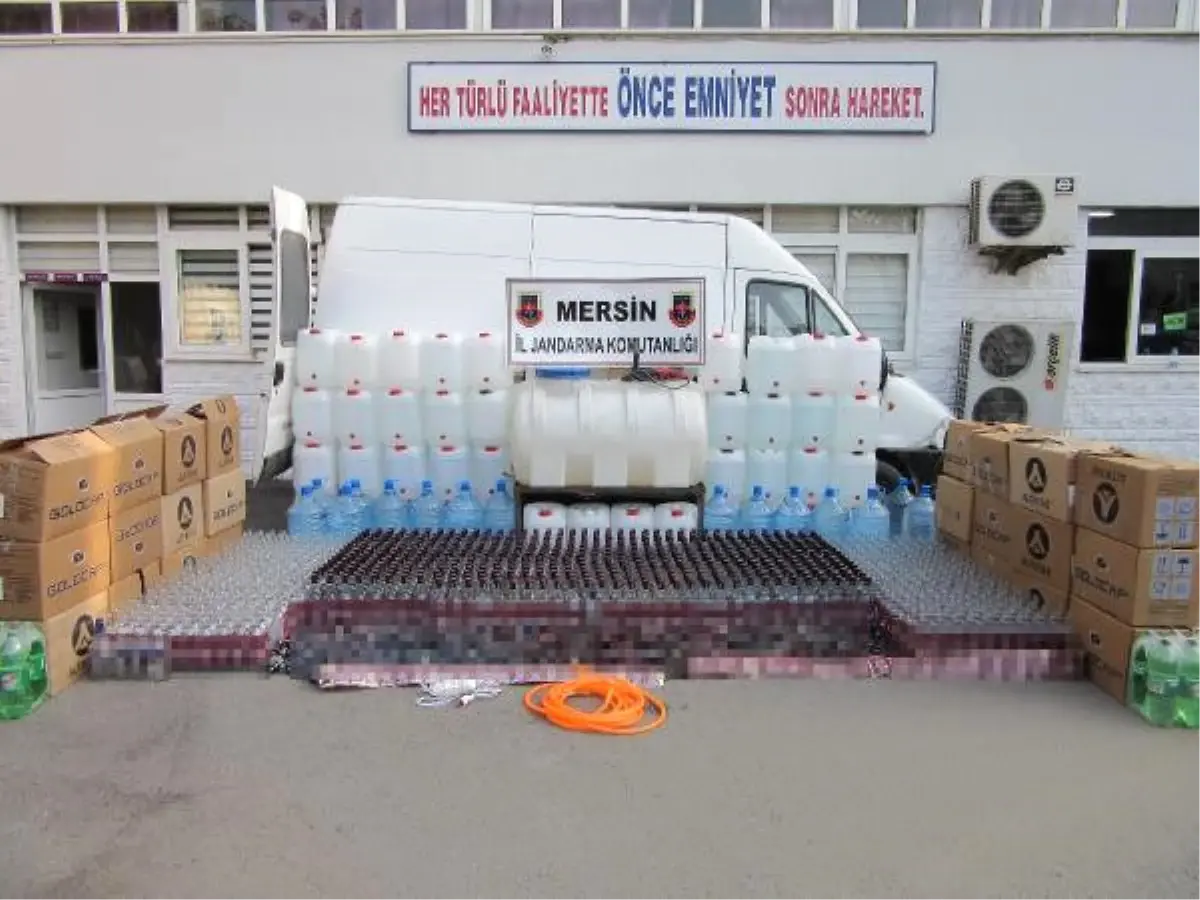 Mersin\'de Sahte İçki Üreticilerine Darbe