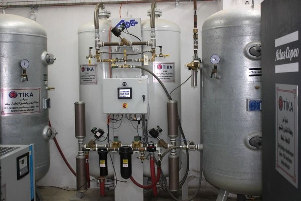 Tika Filistin\'in En Büyük Hastanesine Oksijen Üretim Tesisi Kurdu