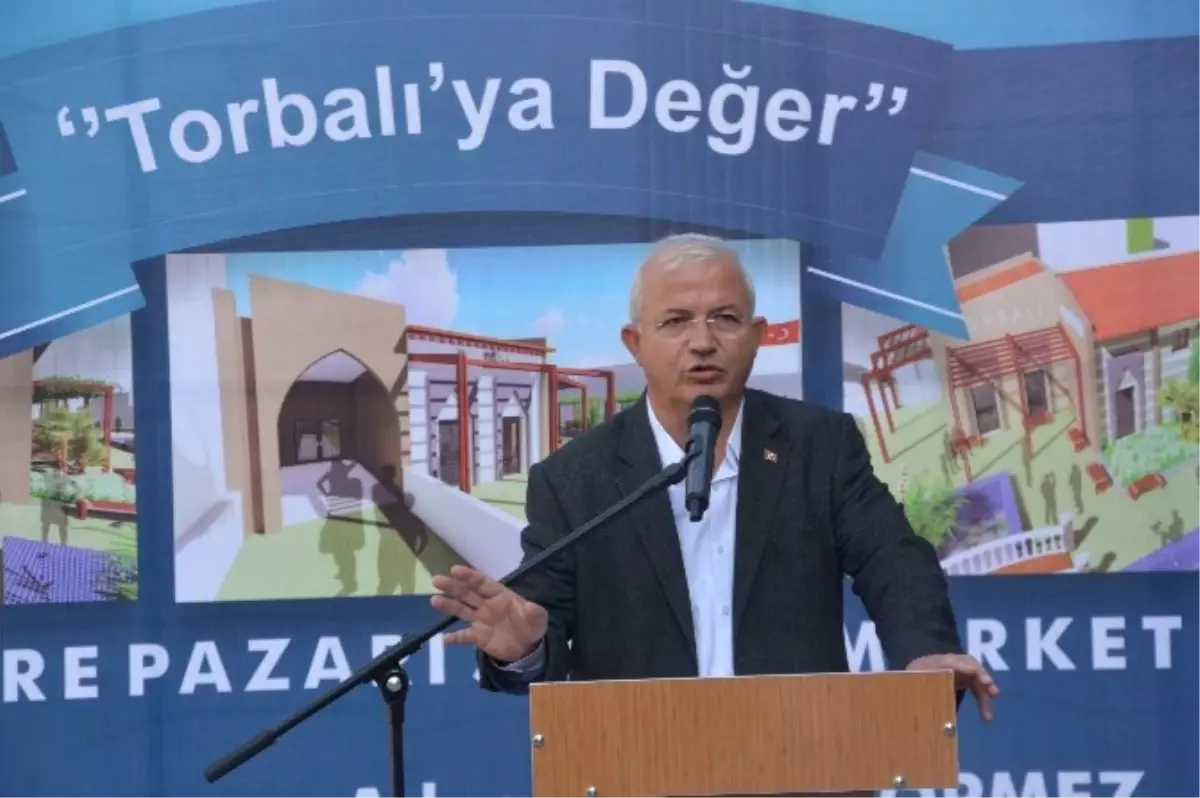 Torbalı\'da 512 Metrekarelik Sosyal Marketin Temeli Atıldı