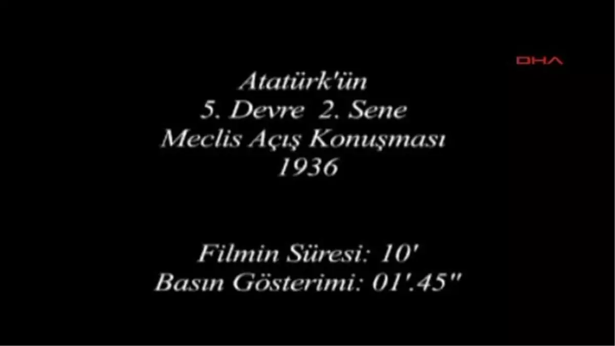93 Yıl Önce Bugün- Atatürk\'ün Meclis\'teki Konuşması