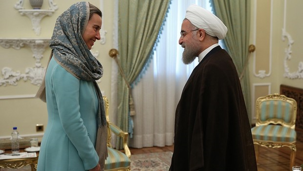 AB Yüksek Temsilcisi Mogherini Ruhani ile Görüştü
